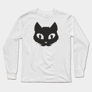 Black Cat (Muzzle) Long Sleeve T-Shirt